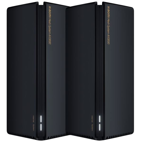 ROUTER XIAOMI MESH SYSTEM AX3000 RA82 DVB4287GL 2PACK WIFI 6 BLACK